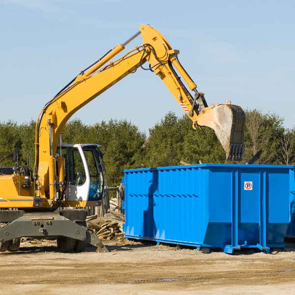 how does a residential dumpster rental service work in Pere Marquette